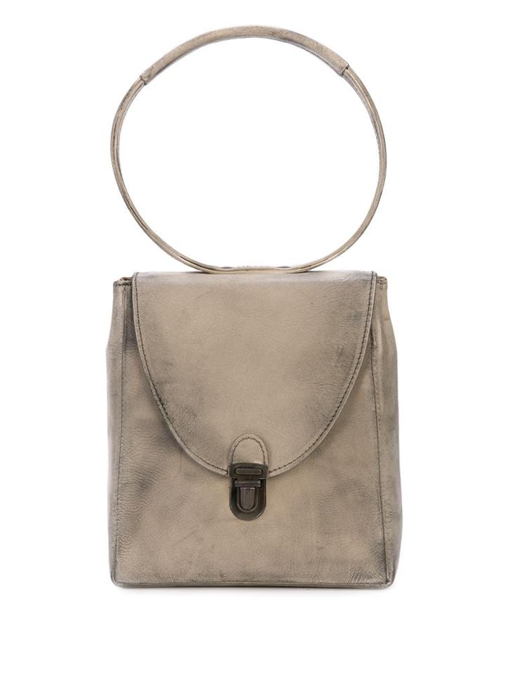 Cherevichkiotvichki Mini Rectangular Lock Bag - Grey