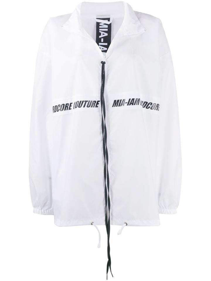 Mia-iam Splash Zipped Jacket - White