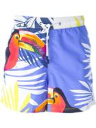 Etro Toucan Print Swim Shorts