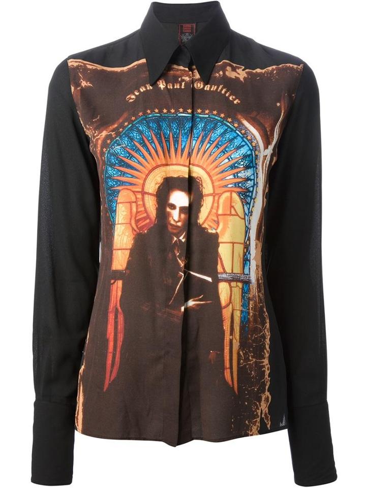 Jean Paul Gaultier Vintage Printed Front Shirt