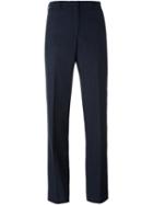 Ps By Paul Smith Pinstriped Tailored Trousers, Women's, Size: 46, Blue, Viscose/wool