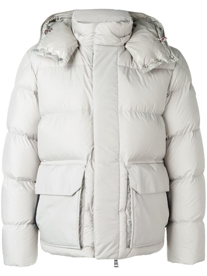 Moncler Padded Hooded Jacket - Neutrals