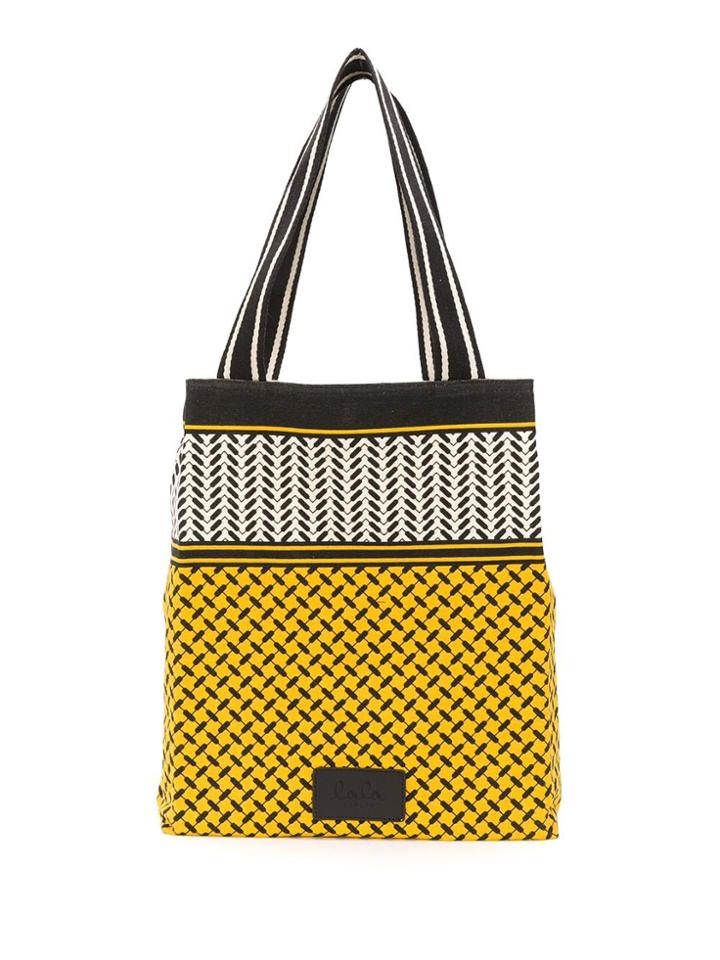 Lala Berlin Printed Tote - Yellow