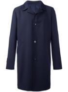 Mp Massimo Piombo Single-breasted Raincoat - Blue
