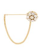 Dolce & Gabbana Flower Brooch, Women's, Metallic