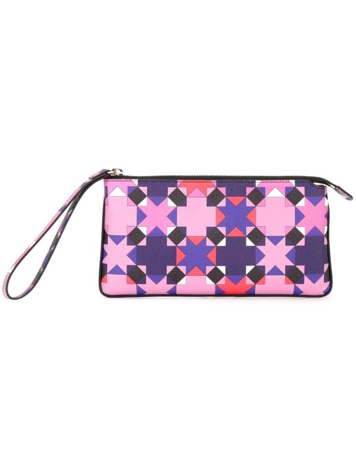 Emilio Pucci Geometric Print Clutch
