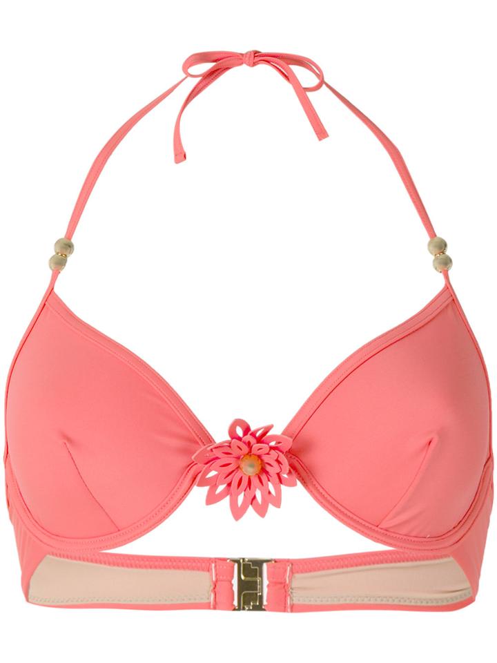 Marlies Dekkers La Flor Plunge Bikini Top - Yellow & Orange