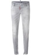 Dsquared2 Skinny Jeans, Women's, Size: 42, Grey, Cotton/spandex/elastane/polyester
