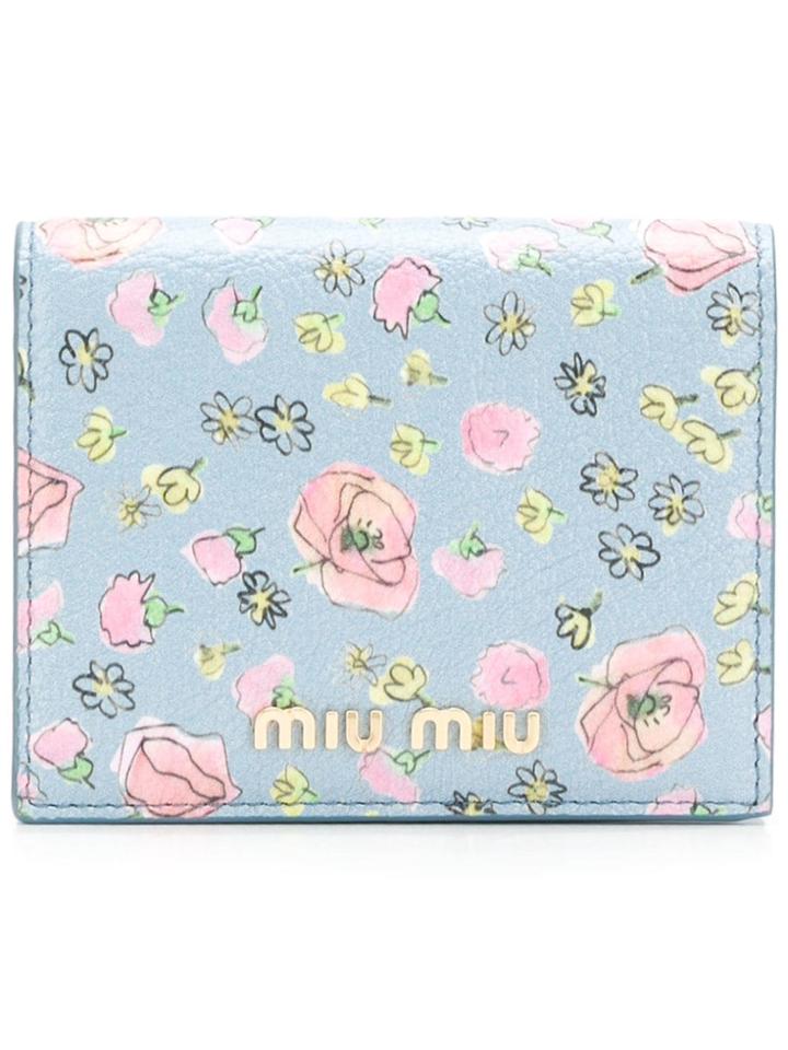 Miu Miu Miu Miu 5mv2042em5 F0xgx Furs & Skins->calf Leather - Blue