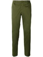 Paolo Pecora - Slim Leg Trousers - Men - Cotton/spandex/elastane - 50, Green, Cotton/spandex/elastane