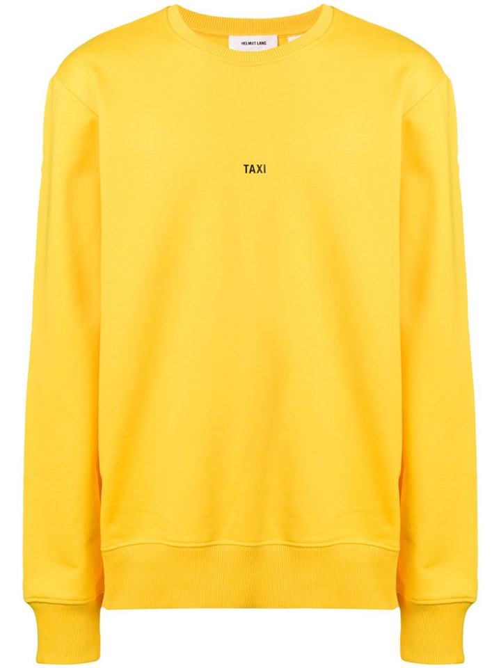 Helmut Lang Taxi Logo Sweatshirt - Yellow & Orange