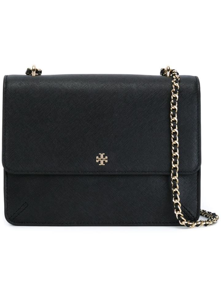 Tory Burch Robinson Crossbody Bag, Women's, Black, Leather/metal Other
