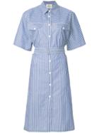 Mads N0rgaard Striped Shirt Dress - Blue