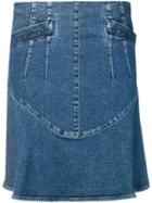Chanel Pre-owned 2006's A-line Denim Skirt - Blue
