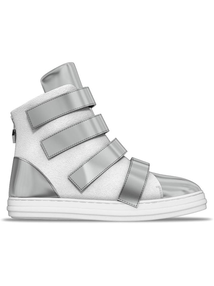 Myswear Bond Hi-top Sneakers, Men's, Size: 40, White, Leather/rubber