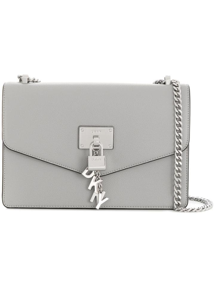 Donna Karan Elissa Large Shoulder Bag - Grey
