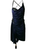 Versace Perfectly Fitted Cocktail Dress - Blue