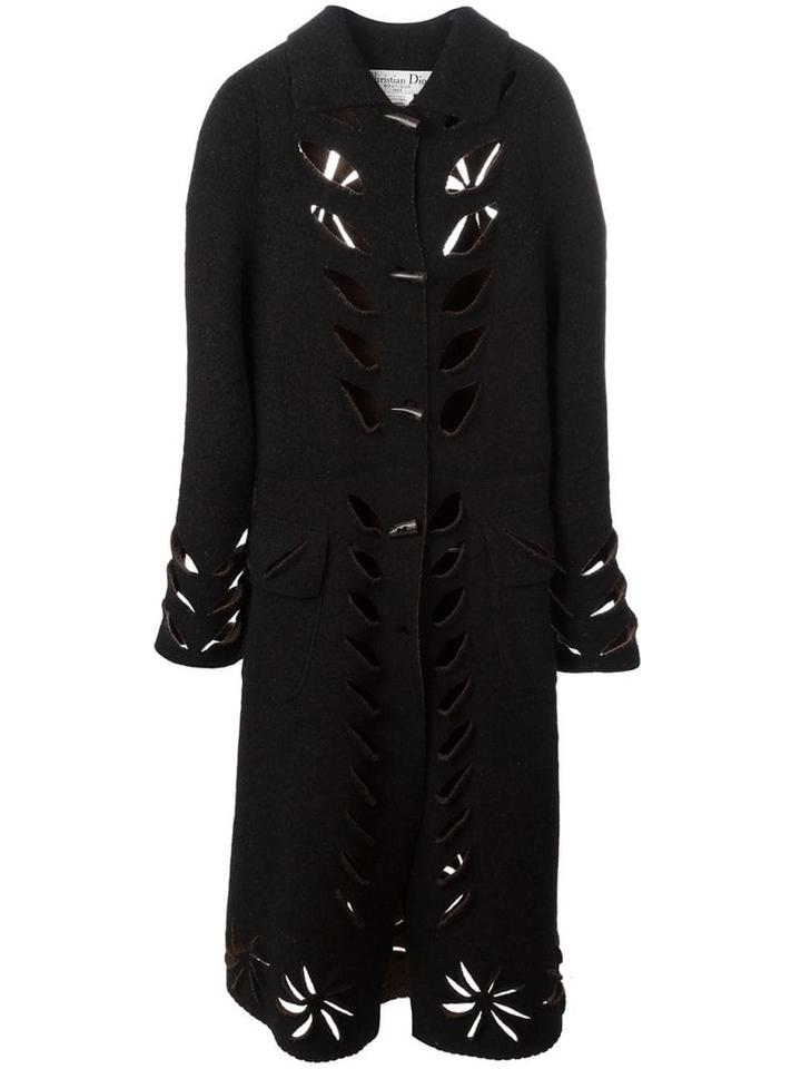 Christian Dior Pre-owned Cutout Long Coat - Brown
