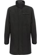 Prada Technical Poplin Raincoat - Black
