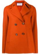 Harris Wharf London Double-breasted Coat - Orange