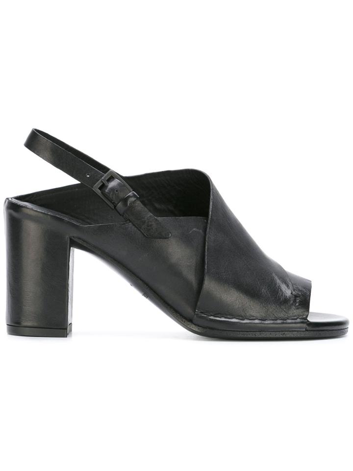 Del Carlo Sling Back Sandals - Black