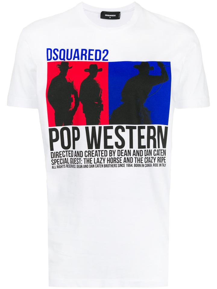 Dsquared2 Pop Western T-shirt - White