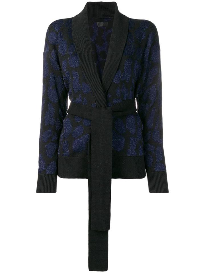 Rta Belted Cardigan - Black