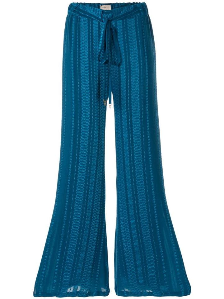 Zeus+dione Alcestes Flared Trousers - Blue