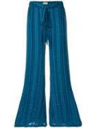 Zeus+dione Alcestes Flared Trousers - Blue