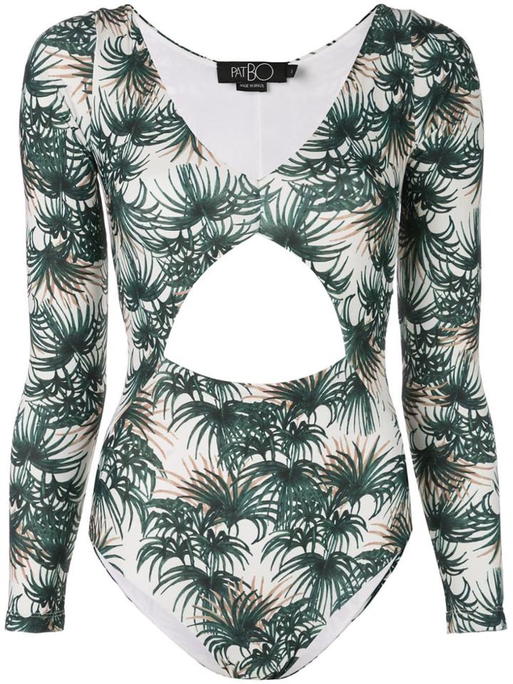 Patbo Palm Cutout One-piece - Green