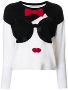 Alice+olivia Knitted Face Top - White