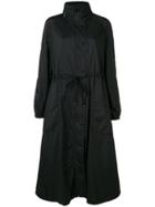 Moncler Mouette Long Raincoat - Black