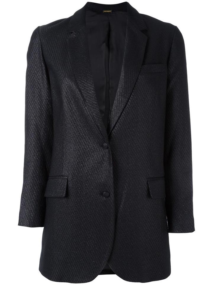 Dodo Bar Or Two Button Blazer, Women's, Size: 40, Black, Acetate/acrylic/cotton/polyamide