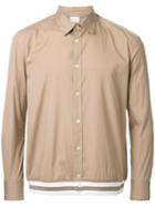 Cityshop Hem Detail Shirt, Men's, Size: Large, Brown, Cotton/polyester