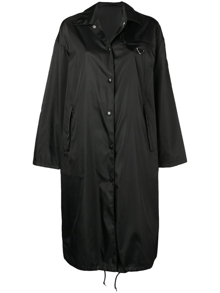 Prada Garbadine Coat - Black
