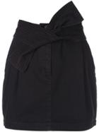 Ulla Johnson Tie Detail Mini Skirt - Black