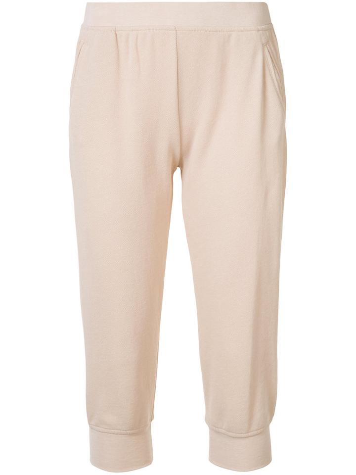 Atm Anthony Thomas Melillo - Cropped Trousers - Women - Cotton/polyester - L, Pink/purple, Cotton/polyester