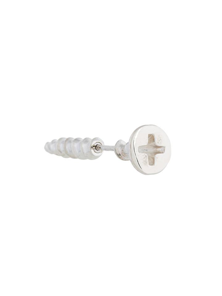 E.m. Screw Earring - Metallic