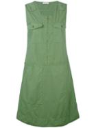Tomas Maier Chest Pocket Dress, Women's, Size: 4, Green, Cotton
