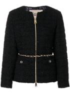 Herno Padded Bouclé Tweed Jacket - Black
