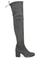 Stuart Weitzman 'tieland' Block Heel Boots - Grey