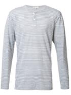 Onia Miles Henley Top, Size: Large, Grey, Linen/flax/polyester