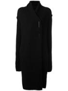 Isabel Benenato Side Slit Long Cardigan, Women's, Size: 40, Black, Yak/alpaca