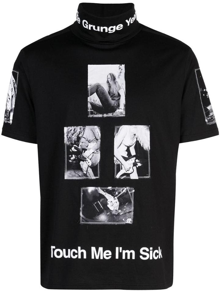 Takahiromiyashita The Soloist Touch Me I'm Sick Printed Top - Black