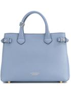 Burberry - 'banner' Medium Bag - Women - Calf Leather - One Size, Blue, Calf Leather