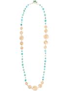 Rosantica Long Armonia Beaded Necklace - Metallic