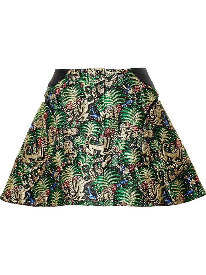 Delpozo A-line Jacquard Skirt