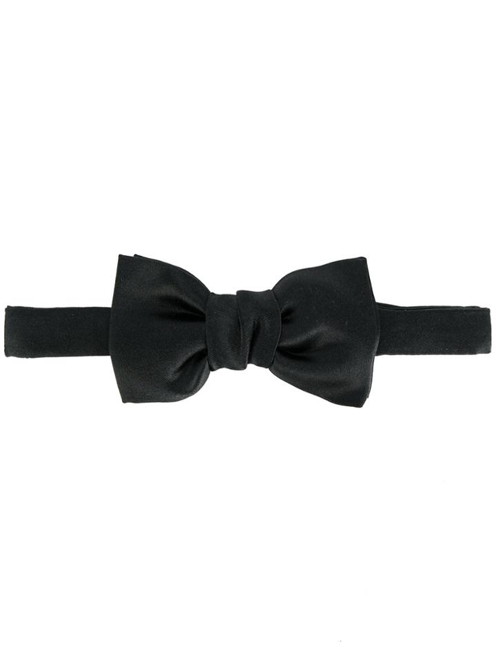 Lanvin Satin Bow Tie - Blue