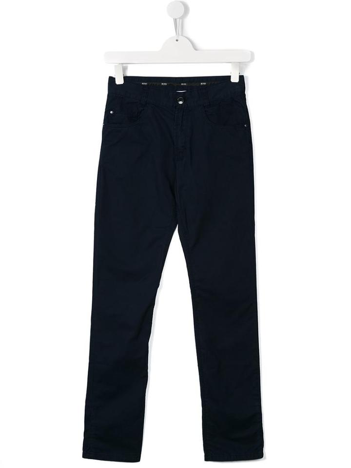 Boss Kids Smart Trousers, Boy's, Size: 14 Yrs, Blue