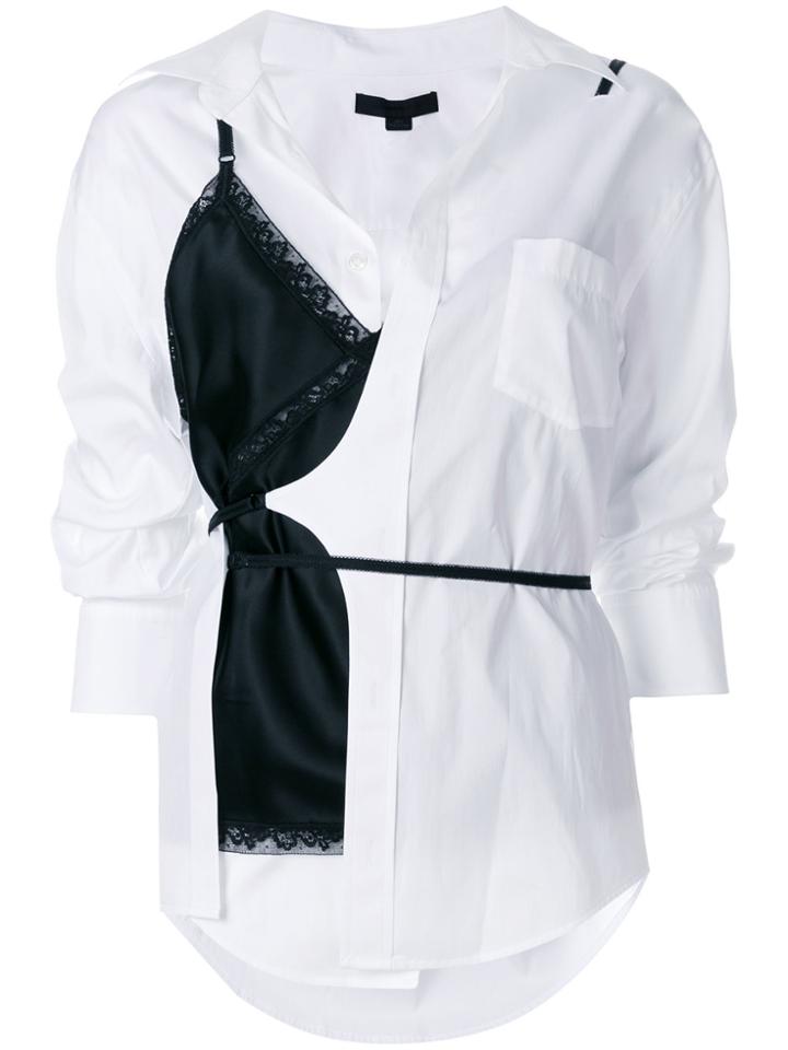 Alexander Wang Deconstructed Wrap Shirt - White
